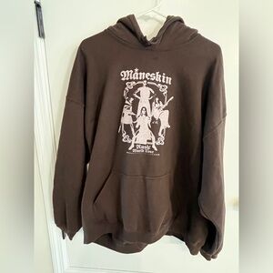 Men’s size 2XL Silhouette Pullover Hoodie Maneskin Rush World Tour Hoodie